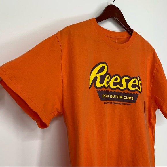 Reese’s Peanut Butter Cups Graphic Tee Short Sleeve Rolled Hem Boxy Fit Size XL - Picture 3 of 14